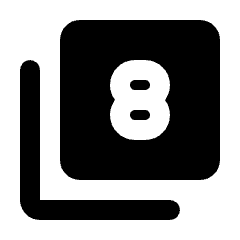 Filter 8 Fill Icon from Rounded Fill - Streamline Material Set