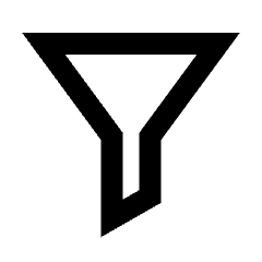 Filter Alt Icon from Sharp Line - Streamline Material Set