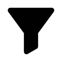 Filter Alt Fill Icon from Rounded Fill - Streamline Material Set