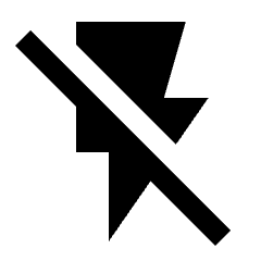 Flash Off Fill Icon from Sharp Fill - Streamline Material Set