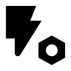Flash Setting Bolt Fill Icon from Outlined Fill - Streamline Material Set