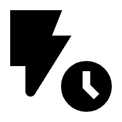 Flash Timer Fill Icon from Outlined Fill - Streamline Material Set