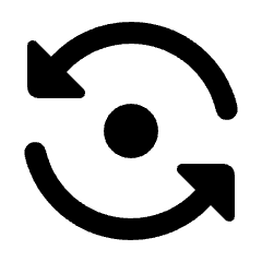 Flip Camera Android Icon from Rounded Line - Material Pro Set