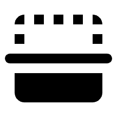 Flip Down Fill Icon from Rounded Fill - Material Pro Set