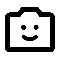 Front Camera Icon from Rounded Line - Material Pro Set