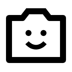 Front Camera Icon from Outlined Line - Streamline Material Set