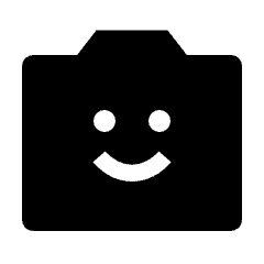 Front Camera Fill Icon from Outlined Fill - Streamline Material Set