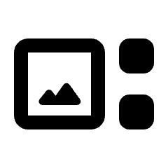 Gallery Thumbnail Icon from Rounded Line - Streamline Material Set