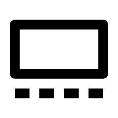 Gallery View Icon from Outlined Line - Streamline Material Set