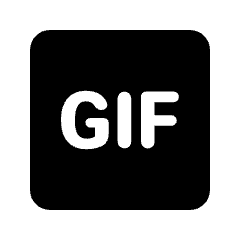 Gif Box Fill Icon from Rounded Fill - Streamline Material Set