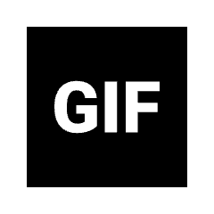 Gif Box Fill Icon from Sharp Fill - Streamline Material Set