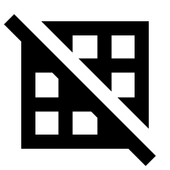 Grid Off Icon from Sharp Line - Streamline Material Set