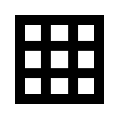 Grid On Icon from Sharp Line - Streamline Material Set
