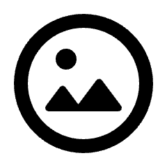 Image Circle Icon from Rounded Line - Streamline Material Set