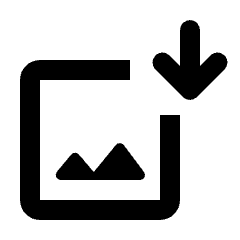 Image Download Icon from Rounded Line - Material Pro Set