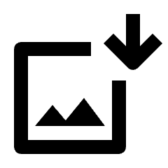 Image Download Icon from Outlined Line - Streamline Material Set