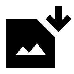 Image Download Fill Icon from Sharp Fill - Material Pro Set