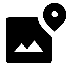 Image Geotag Fill Icon from Outlined Fill - Streamline Material Set