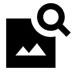 Image Search Fill Icon from Sharp Fill - Streamline Material Set