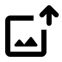 Image Upload Icon from Rounded Line - Streamline Material Set