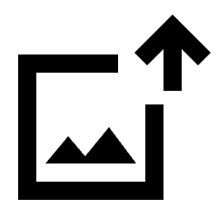 Image Upload Icon from Sharp Line - Material Pro Set