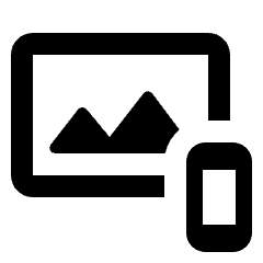 Import Picture From Device Icon from Rounded Line - Streamline Material Set