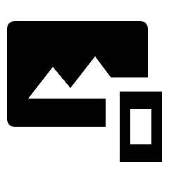 Import Picture From Device Fill Icon from Sharp Fill - Streamline Material Set