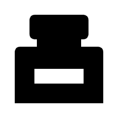 Ink Bottle Fill Icon from Outlined Fill - Streamline Material Set