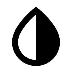 Invert Colors Fill Icon from Sharp Fill - Material Pro Set