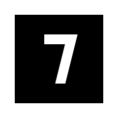 Looks Seven Fill Icon from Sharp Fill - Material Pro Set