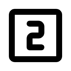 Looks Two Icon from Rounded Line - Streamline Material Set