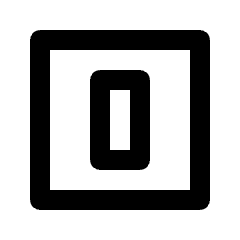 Looks Zero Icon from Outlined Line - Streamline Material Set