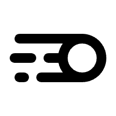 Motion Blur Icon from Rounded Line - Streamline Material Set