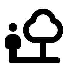 Nature People Icon from Rounded Line - Material Pro Set