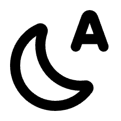 Night Sight Auto Icon from Rounded Line - Streamline Material Set