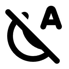 Night Sight Auto Off Icon from Rounded Line - Material Pro Set