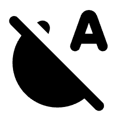 Night Sight Auto Off Fill Icon from Rounded Fill - Material Pro Set