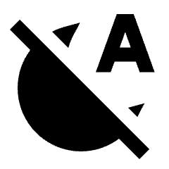 Night Sight Auto Off Fill Icon from Sharp Fill - Streamline Material Set