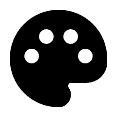 Palette Fill Icon from Rounded Fill - Material Pro Set