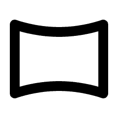 Panorama Horizontal Icon from Outlined Line - Material Pro Set