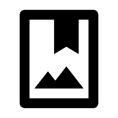 Photo Album Icon from Outlined Line - Material Pro Set