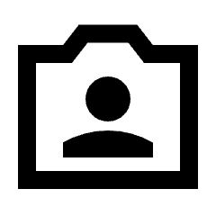 Photo Camera Front Icon from Sharp Line - Material Pro Set