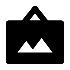 Photo Frame Fill Icon from Outlined Fill - Streamline Material Set