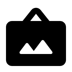 Photo Frame Fill Icon from Rounded Fill - Streamline Material Set