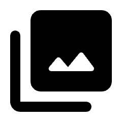 Photo Library Fill Icon from Rounded Fill - Streamline Material Set