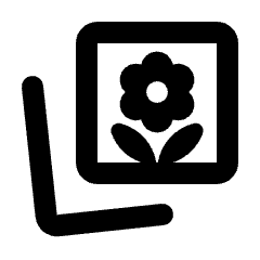 Photo Prints Icon from Rounded Line - Streamline Material Set