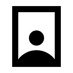 Portrait Mode Icon from Sharp Line - Streamline Material Set