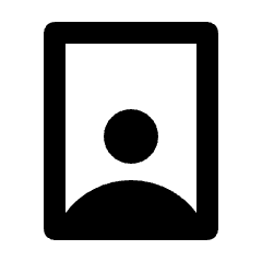 Portrait Mode Icon from Outlined Line - Streamline Material Set