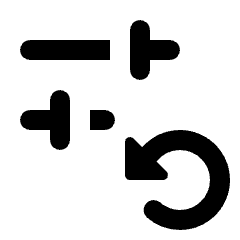 Reset Settings Icon from Rounded Line - Streamline Material Set