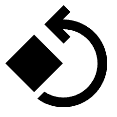 Rotate 90 Degrees Ccw Fill Icon from Sharp Fill - Streamline Material Set